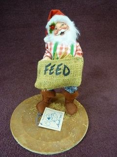annalee dolls santa with a feed bag 10 1991 214