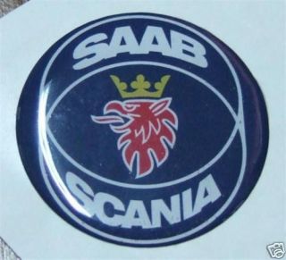3d 2,25 Saab Scania Hood badge emblem replacement sticker decal 900 9 