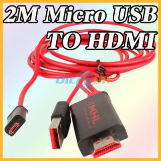 mini 2m usb male to hdmi male cable hdtv adapter