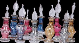 lot 30 handmade egyptian perfume bottles glass gift p0 m