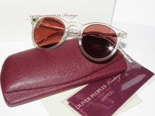 OLIVER PEOPLES OMALLEY Vintage CIRCA BECR CRYSTAL ROSE POLARIZED 