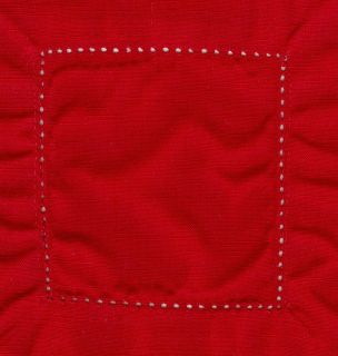 dozen red 6 x6 new hemstitch napkins time left