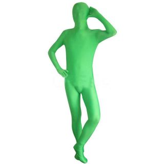 new green man lycra spandex zentai suit costume s xxl more options 