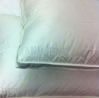 European Luxury Anichini Goose Down Standard Medium Firm Pillow 