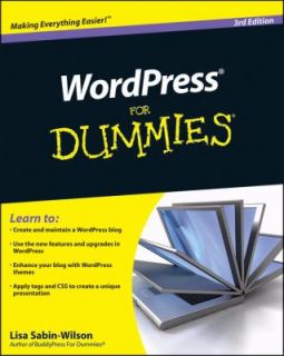 WordPress for Dummies by Lisa Sabin Wilson 2010, Paperback