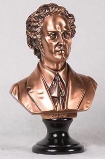 inch copper composer frederic chopin head bust figure  56 