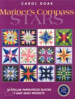 Mariners Compass Stars 24 Stellar Paper Pieced Blocks and 9 Easy 