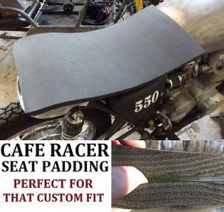 Cafe Racer motorcycle seat pad foam cusion Honda cb400 cb360 kz400 