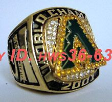 2001 Arizona Diamondbacks World Series Championship Champions Ring