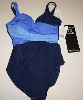 Miraclesuit Miracle Suit Womens SwimSuit Calypso Blue Style 68188 NWT 