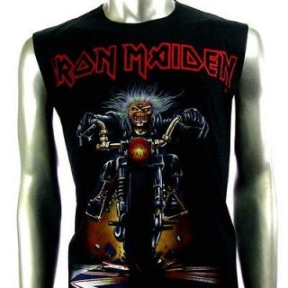   Maiden Sleeveless T Shirt Tank Top Biker Rider Heavy Metal Rock KB10