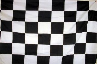 black and white checkered racing flag nascar 3x5 new time