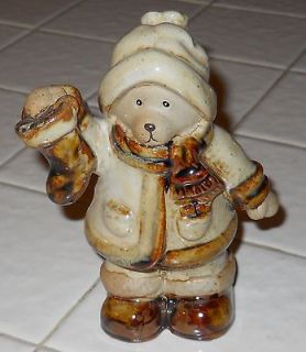beautiful ceramic paddington bear holiday figurine  5