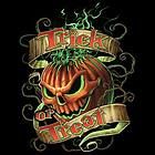   Trick Or Treat Scary Halloween Costume L Large LG Black T Shirt