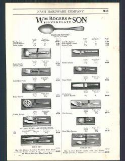1927 ad Rogers & Son 1847 Bros Mayfair Flatware Silverware 