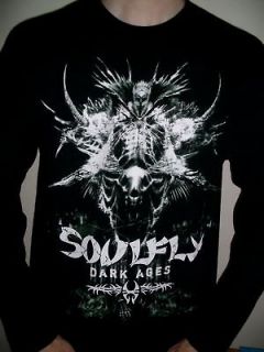 soulfly dark ages metal long sleeve t shirt size 2xl