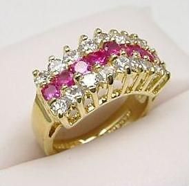 susan lucci ruby spinel cubic zirconia ring size 7 time