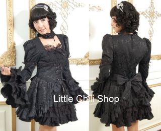 GLP Lolita Punk Gothic Wedding party Princess Sleeve onepiece dress 