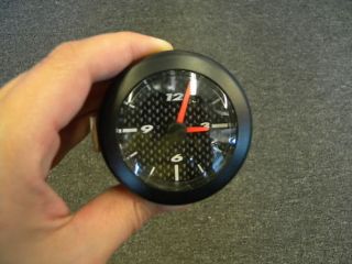 marine boat gauge clock black face bezel 65100000601 time left