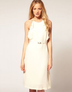 Whistles Marlene Ivory Evening Midi Dress from  UK 14/EU 42/US 10 