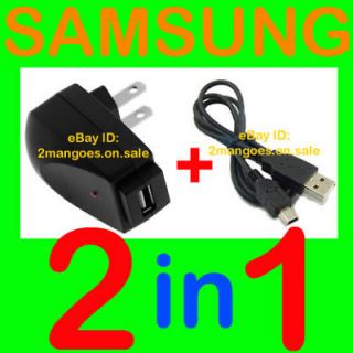 USB CABLE+WALL HOME CHARGER★SAMSUNG★GALAXY 580 APOLLO★