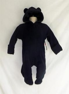 Faded Glory Boys Navy Blue Hooded Pram with Mitts   Various Sizes
