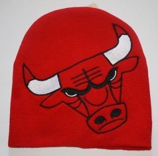 Chicago Bulls Knit Beanie Toque Skull Cap Winter Hat NEW NBA LOGO HYPE 