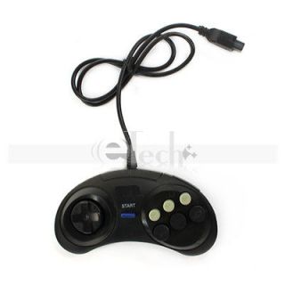 button game pad controller for sega genesis black one