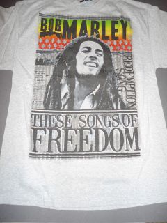 bob marley these songs of freedom t shirt new lg