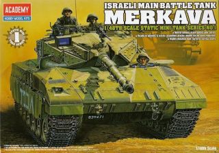 48 ISRAELI MAIN BATTLE TANK MERKAVA / ACADEMY MODEL KIT / #13005