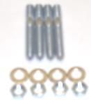 Carb Stud Kit 2 1/2 precision machined bullet nose SET OF (4) 5/16 