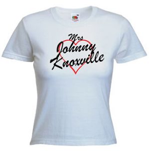 mrs johnny knoxville t shirt print any name words more