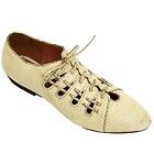 WOMENS OFF WHITE VICTORIAN BROGUE SHOES SIZES 3 8