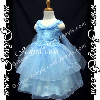 SP52 Flower Girl/Holiday/Princess/Party/Formal/Pageant Dress Sky Blue 