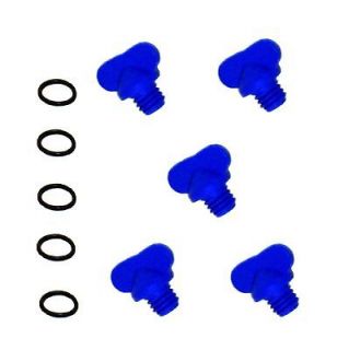 Mercruiser Manifold and Block Blue Drain Plugs (Pack of 5) Replaces 