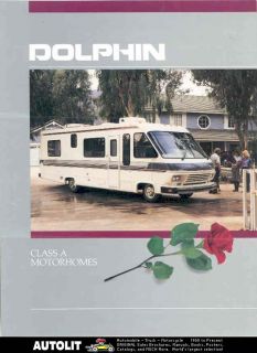1988 dolphin class a motorhome rv john deere brochure time