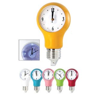 new light bulb wall clock automatic light up time left