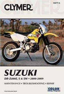 2000 2009 suzuki drz400 drz 400 clymer repair manual time