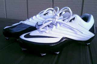   Nike Air Speed TD Low White Black Football detachable Cleats Zoom $90
