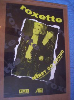 roxette small hard to find poster rare 