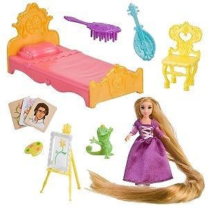 NEW DISNEY TANGLED FEATURING RAPUNZEL TOWER TREASURES DOLL AND 