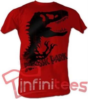 New Licensed Jurassic Park Silhouette Tee Lightweight T Shirt S M L 