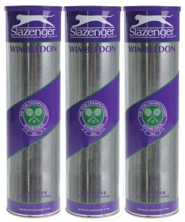 Slazenger Wimbledon Ultra Vis Racquet Racket Tennis Balls 12 Pack