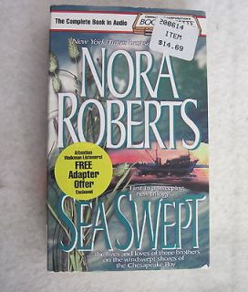 SEA SWEPT by Nora Roberts Chesapeake Bay Trilogy (Audio Cassette 