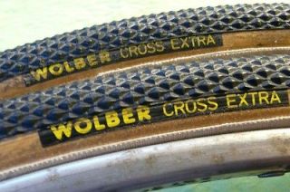 WOLBER CROSS EXTRA VINTAGE 80s CYCLOCROSS 700 tubular tires 2X