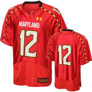 maryland terrapins red under armour pride replica jersey ships within