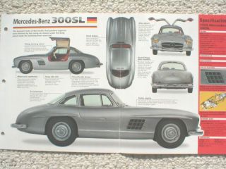   1955 / 1956 / 1957 MERCEDES BENZ 300SL / 300 SL GULLWING IMP Brochure