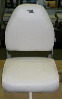 newly listed wise deluxe high back boat seat white time