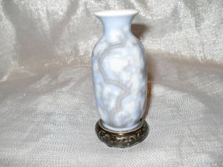 lladro miniature vase 1218 3 miniatura sin flores azul time