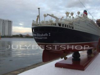 Queen Elizabeth Mary 2 Hand crafted model wooden ship, classic model 